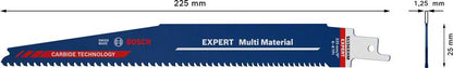 Bosch EXPERT Multi Material S 1156 XHM Säbelsägeblatt 225 mm 1 Stk. ( 2608900391 ) Carbide Technology