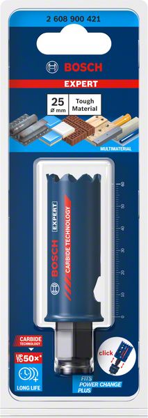 Bosch EXPERT Tough Material Lochsäge 25 x 60 mm Carbide ( 2608900421 ) Universal - Nachfolger von 2608594165