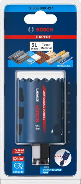 Bosch EXPERT Tough Material Lochsäge 51 x 60 mm Carbide ( 2608900427 ) Universal - Nachfolger von 2608594171 - Toolbrothers