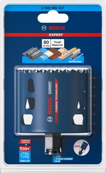 Bosch EXPERT Tough Material Lochsäge 80 x 60 mm ( 2608900437 ) Carbide Technology