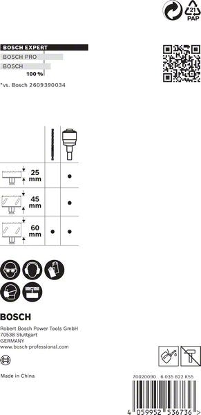 Bosch EXPERT Power Change Plus Hex 11 Adapter 7,15 x 105 mm HSS-G Bohrer ( 2608900527 ) Multimaterial Carbide - Nachfolger von 2608594258