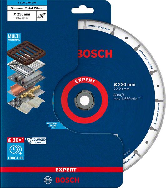 Bosch Expert Diamond Metal Wheel Trennscheibe 230 x 22,23 mm ( 2608900536 ) Diamond Technology