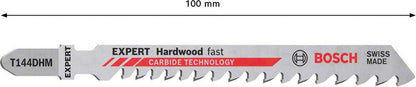 Bosch Expert T 144 DHM Hardwood Fast Stichsägeblatt Set 3 tlg. ( 2608900541 ) Carbide Technology