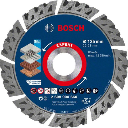 Bosch EXPERT Multi Material Diamant Trennscheibe 125 x 22,23 x 2,2 mm ( 2608900660 ) - Nachfolger von 2608603630 - Toolbrothers