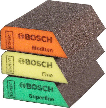 Bosch Expert S470 Combi Block Set 3 tlg. 69 x 97 x 26 mm ( 2608901174 ) Mittel / Fein / Superfein