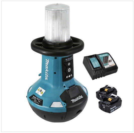 Makita DML 810 RF éclairage de zone LED sur batterie 18 / 36 V (2 x 18 V) 5500 lm IP54 + 2x batteries 3,0 Ah + chargeur