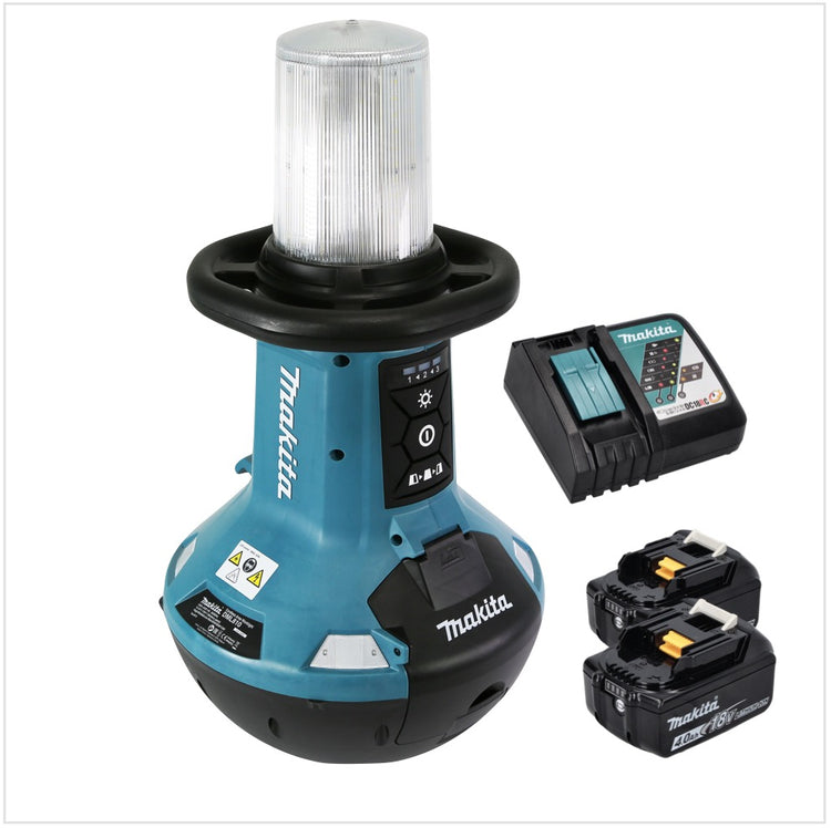 Makita DML 810 RM éclairage de zone LED sur batterie 18 / 36 V (2 x 18 V) 5500 lm IP54 + 2x batteries 4,0 Ah + chargeur