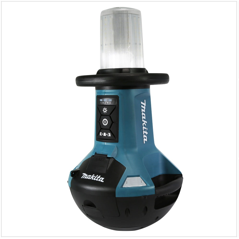 Makita DML 810 PM Akku LED Flächenlicht 18 / 36 V ( 2 x 18 V ) 5500 lm IP54 + 2x Akku 4,0 Ah + Doppelladegerät