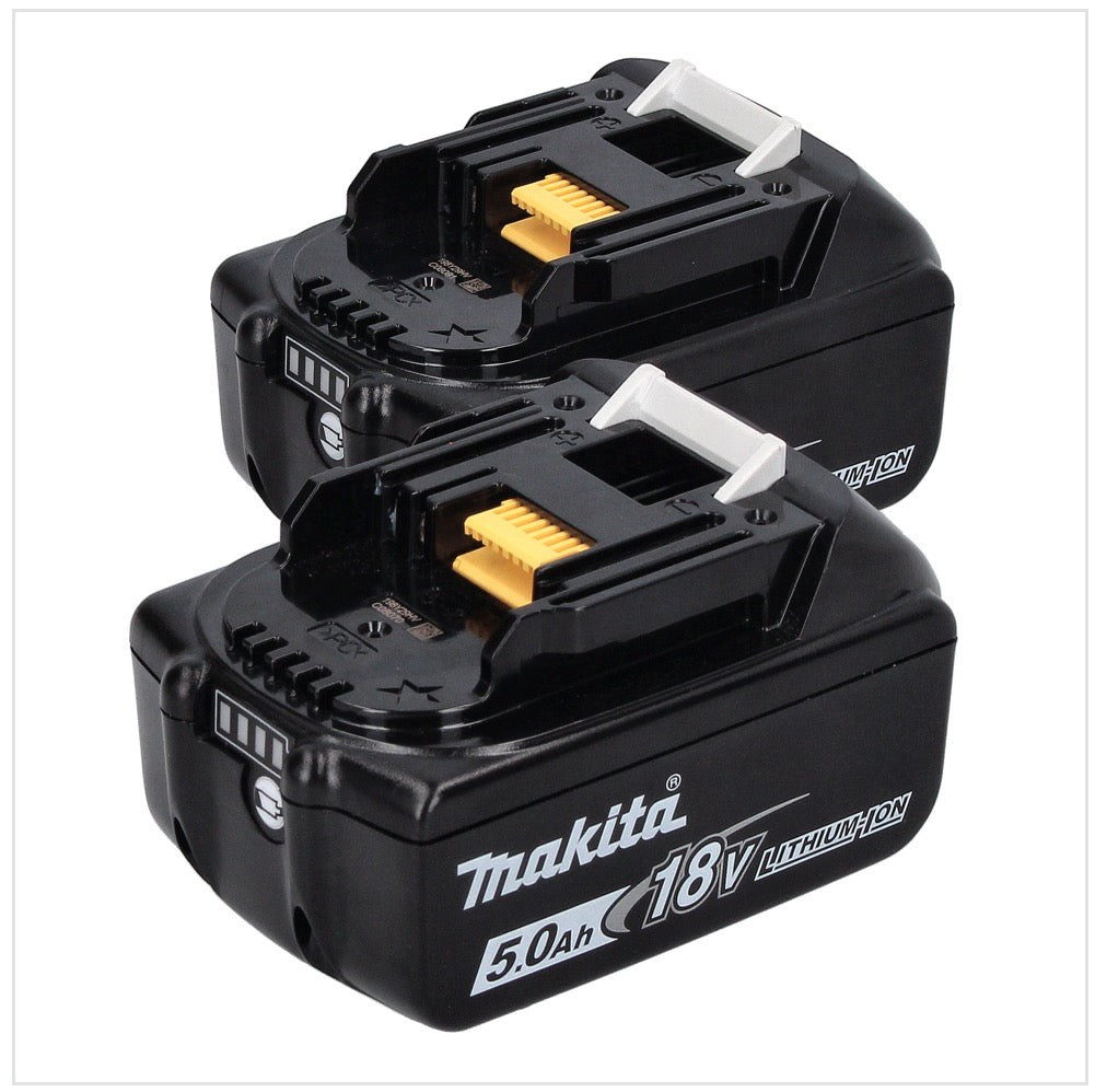 Makita DML 810 T Akku LED Flächenlicht 18 / 36 V ( 2 x 18 V ) 5500 lm IP54 + 2x Akku 5,0 Ah - ohne Ladegerät