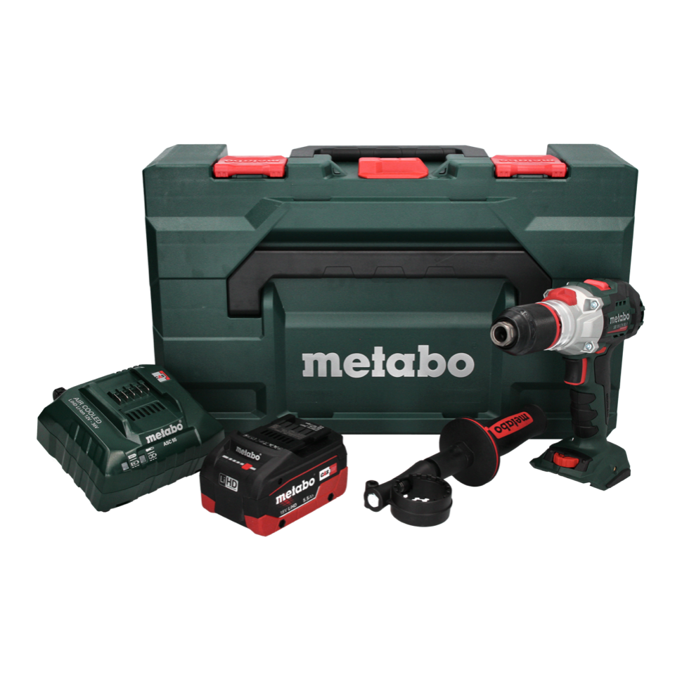 Metabo SB 18 LTX BL I Akku Schlagbohrschrauber 18 V 130 Nm Brushless + 1x Akku 5,5 Ah + Ladegerät + metaBOX