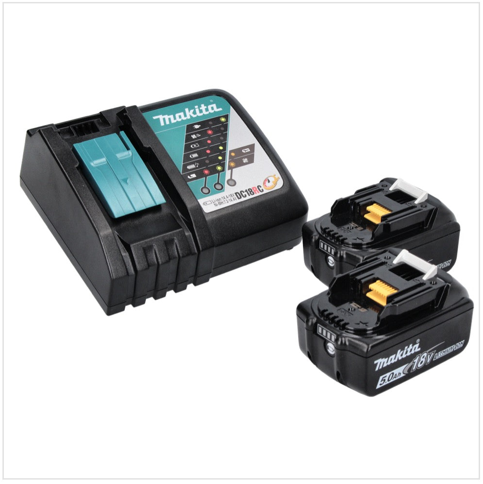 Makita DHP 451 RT perceuse à percussion sans fil 18 V 80 Nm + 2x batteries 5,0 Ah + chargeur