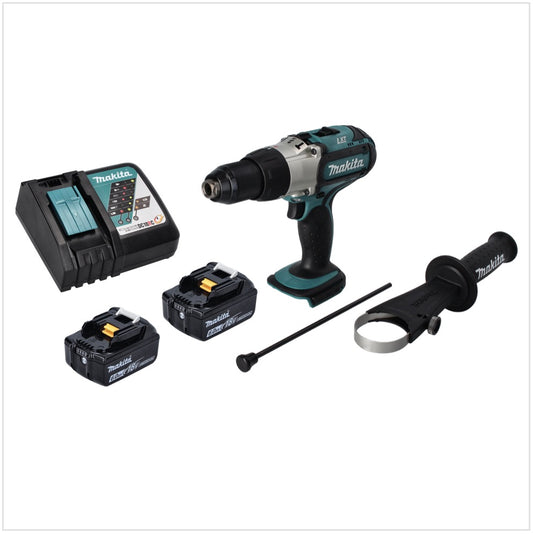 Makita DHP 451 RG perceuse à percussion sans fil 18 V 80 Nm + 2x batteries 6,0 Ah + chargeur