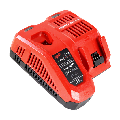 Milwaukee M18 NRG-602 Starter Set 2x Akku 18 V 6,0 Ah / 6000 mAh ( 2x 4932451244 ) + M12-18 FC Schnell Ladegerät ( 4932451079 )