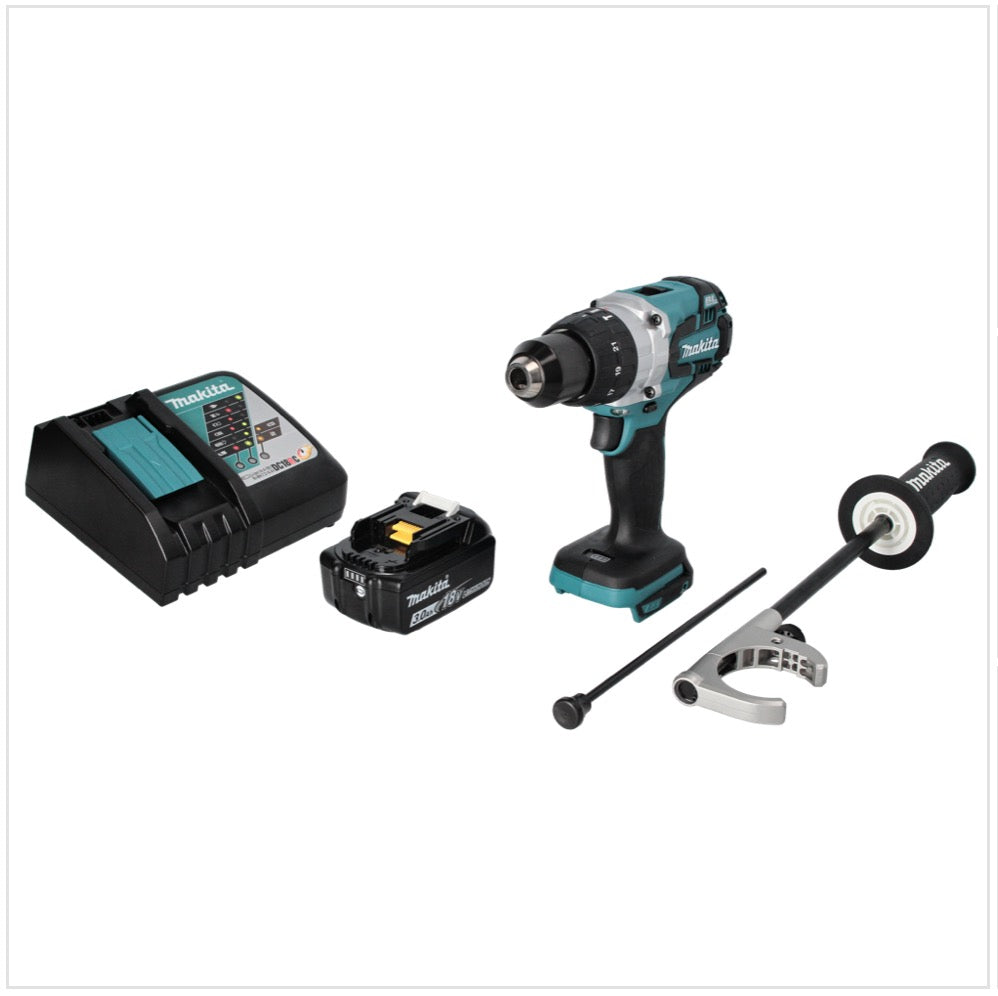 Makita DHP 481 RF1 Akku Schlagbohrschrauber 18 V 115 Nm Brushless + 1x Akku 3,0 Ah + Ladegerät - Toolbrothers