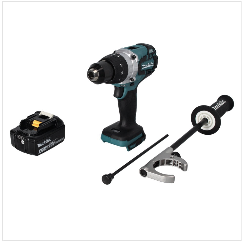 Makita DHP 481 M1 Akku Schlagbohrschrauber 18 V 115 Nm Brushless + 1x Akku 4,0 Ah - ohne Ladegerät - Toolbrothers