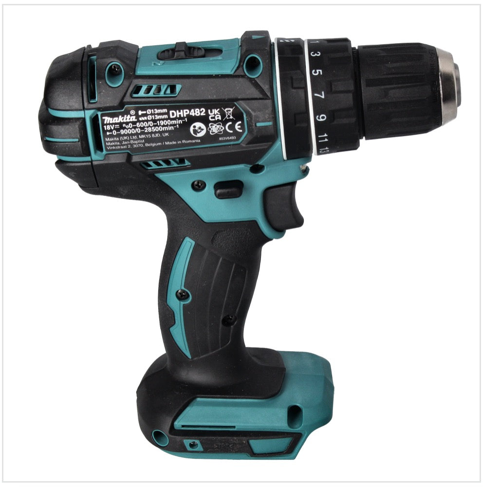 Makita DHP 482 RF Akku Schlagbohrschrauber 18 V 62 Nm + 2x Akku 3,0 Ah + Ladegerät - Toolbrothers