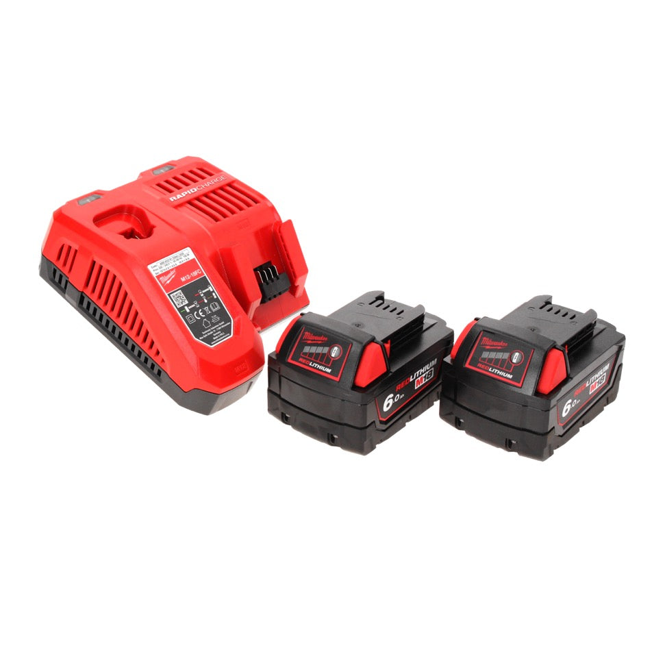 Milwaukee M18 FID2-602FC TX Akku Schlagschrauber 18 V 1/4" 226 Nm + 2x Akku 6,0 Ah + Ladegerät + TX Koffer