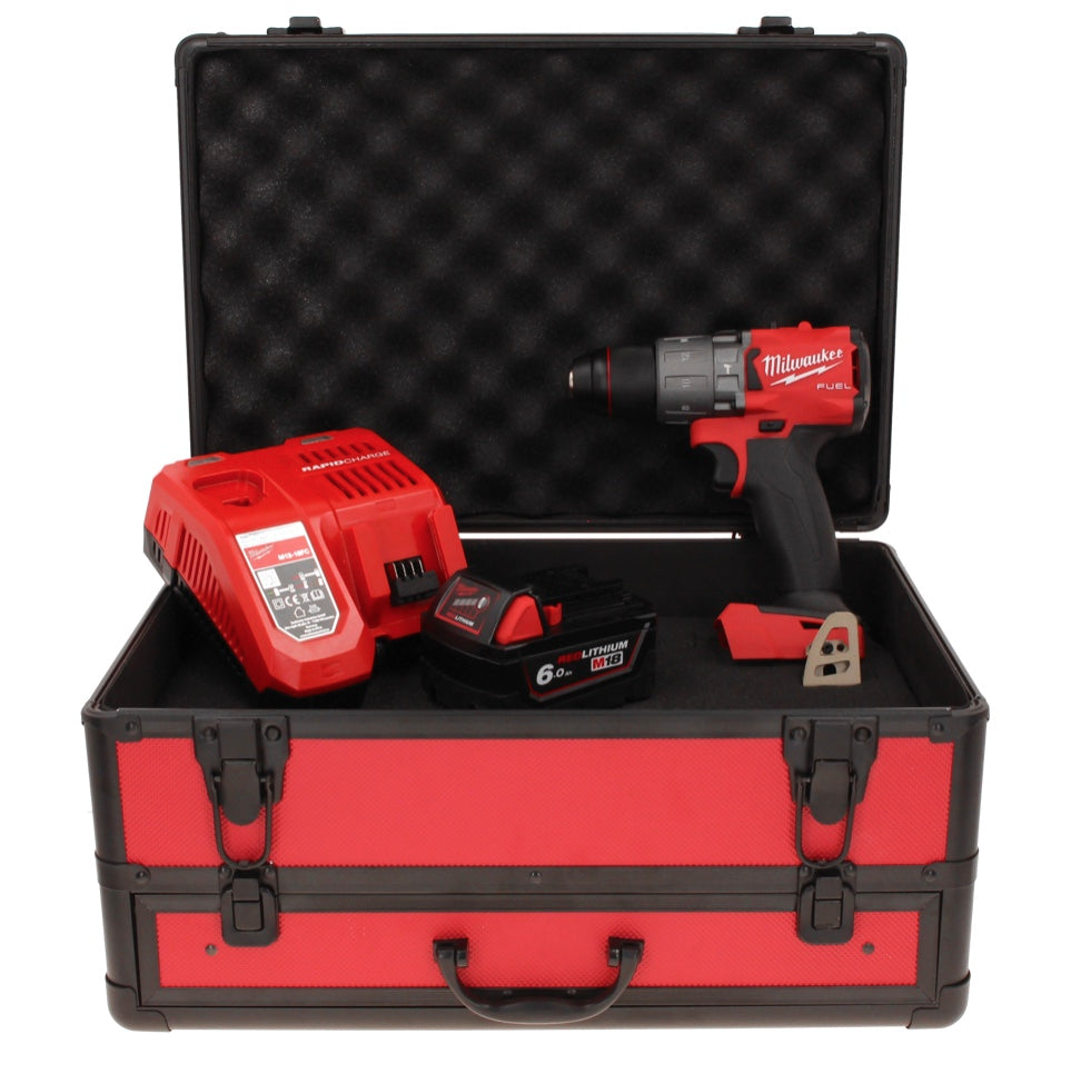 Perceuse à percussion sans fil Milwaukee M18 FPD2-601FC TX 18 V 135 Nm sans balai + 1x batterie 6,0 Ah + chargeur + coffret TX