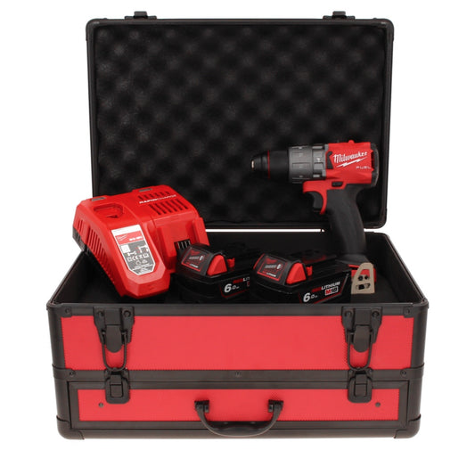 Perceuse à percussion sans fil Milwaukee M18 FPD2-602FC TX 18 V 135 Nm sans balais + 2x batteries 6,0 Ah + chargeur + coffret TX