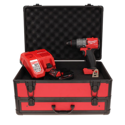 Perceuse à percussion sans fil Milwaukee M18 FPD2-201FC TX 18 V 135 Nm sans balais + 1x batterie 2,0 Ah + chargeur + coffret TX