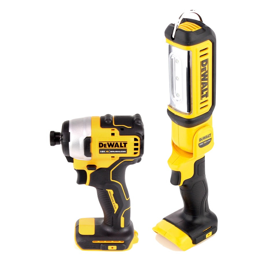 Clé à chocs sur batterie DeWalt DCF 809 P1 TX 18 V sans balais + lampe sur batterie DCL 050 18 V + 1x batterie 5,0 Ah + chargeur + coffret TX