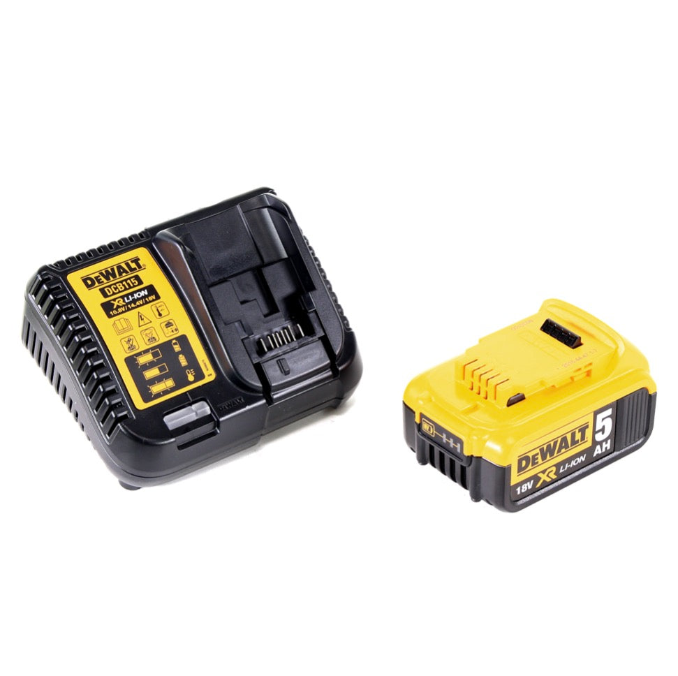 Perceuse-visseuse sans fil DeWalt DCD 791 P1 TX 18 V 70 Nm sans balais + 1x batterie 5,0 Ah + chargeur + mètre pliant + coffret TX