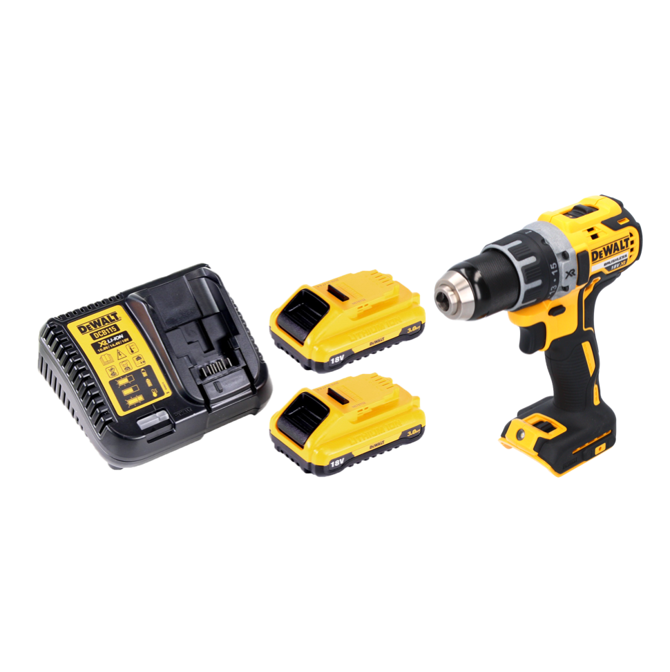 Perceuse-visseuse sans fil DeWalt DCD 791 L2 18 V 70 Nm sans balais + 2 batteries 3,0 Ah + chargeur