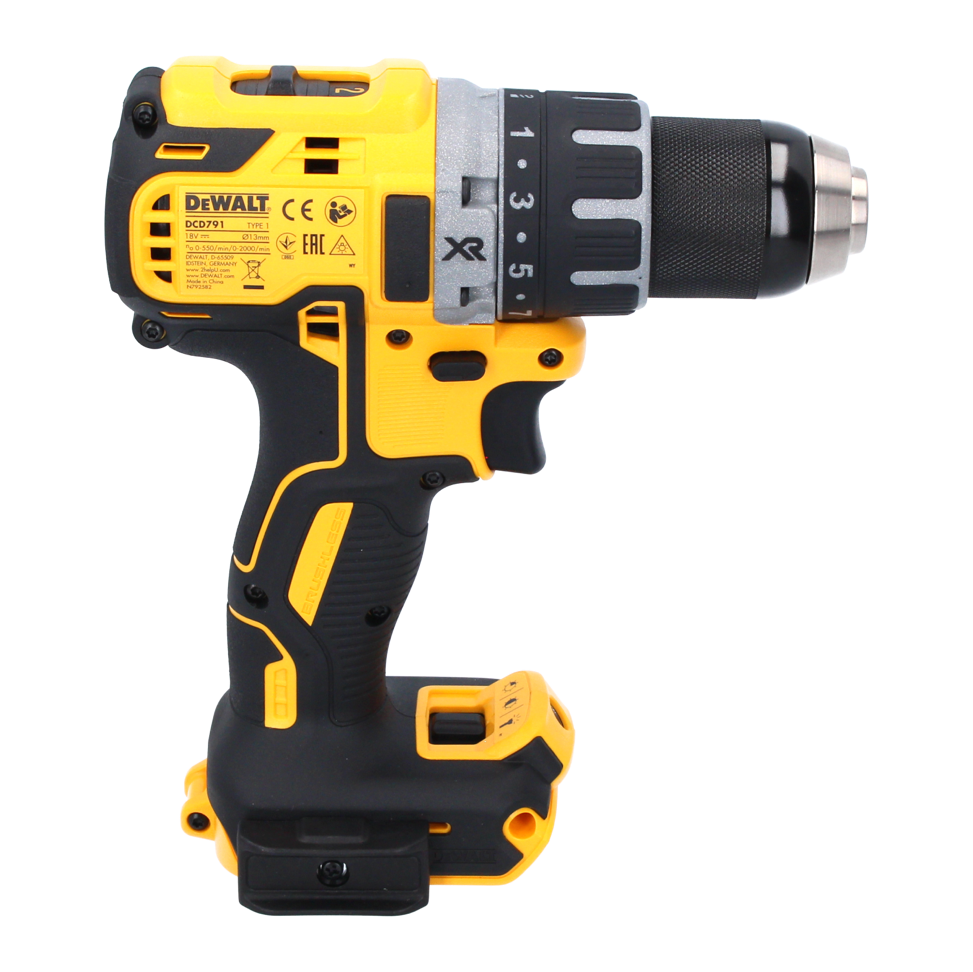 Perceuse-visseuse sans fil DeWalt DCD 791 M1 18 V 70 Nm sans balais + 1 batterie 4,0 Ah + chargeur