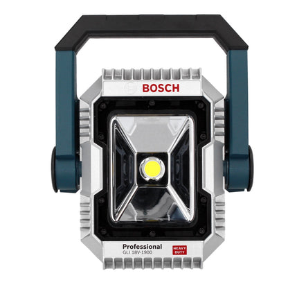 Bosch GSB 18V-55 Professional Akku Schlagbohrschrauber 18 V 55 Nm Brushless + 2x Akku 2,0 Ah + Ladegerät + L-Boxx + GLI 18 V-1900 Akku Baustellen Lampe + Toolbrothers Gliedermaßstab