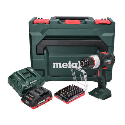 Metabo SB 18 LT BL Akku Schlagbohrschrauber 18 V 75 Nm Brushless + 1x Akku 4,0 Ah + Ladegerät + 32 tlg. Bit Set + metaBOX