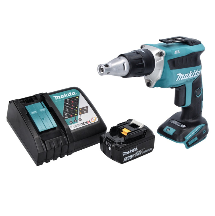 Makita DFS 452 RG1 Akku Schnellbauschrauber 18 V Brushless + 1x Akku 6,0 Ah + Ladegerät - Toolbrothers