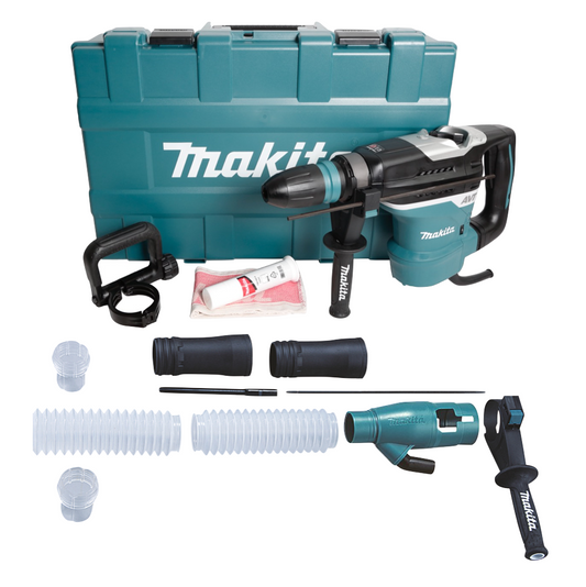 Makita HR 4013 C marteau combiné 1100 W 8,0 J SDS Max + kit d'aspiration + accessoires + mallette