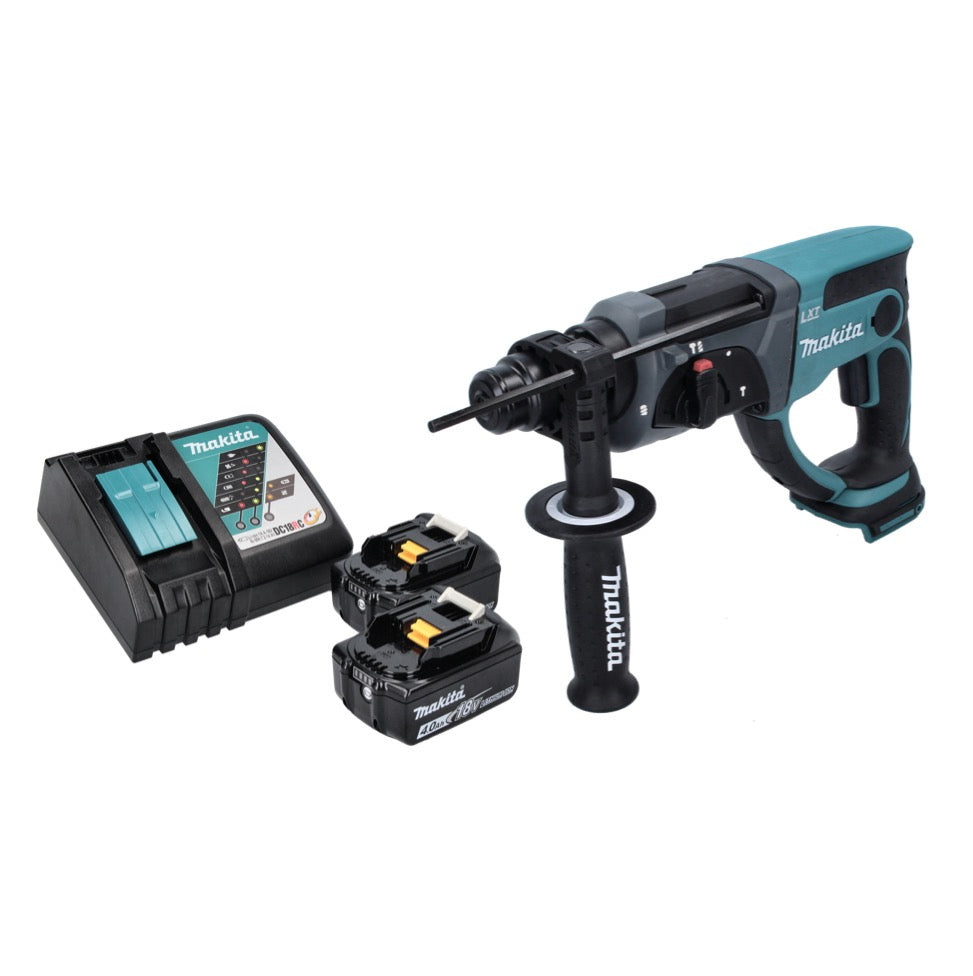 Makita DHR 202 RM marteau combiné à batterie 18 V 2,0 J SDS Plus + 2x batteries 4,0 Ah + chargeur