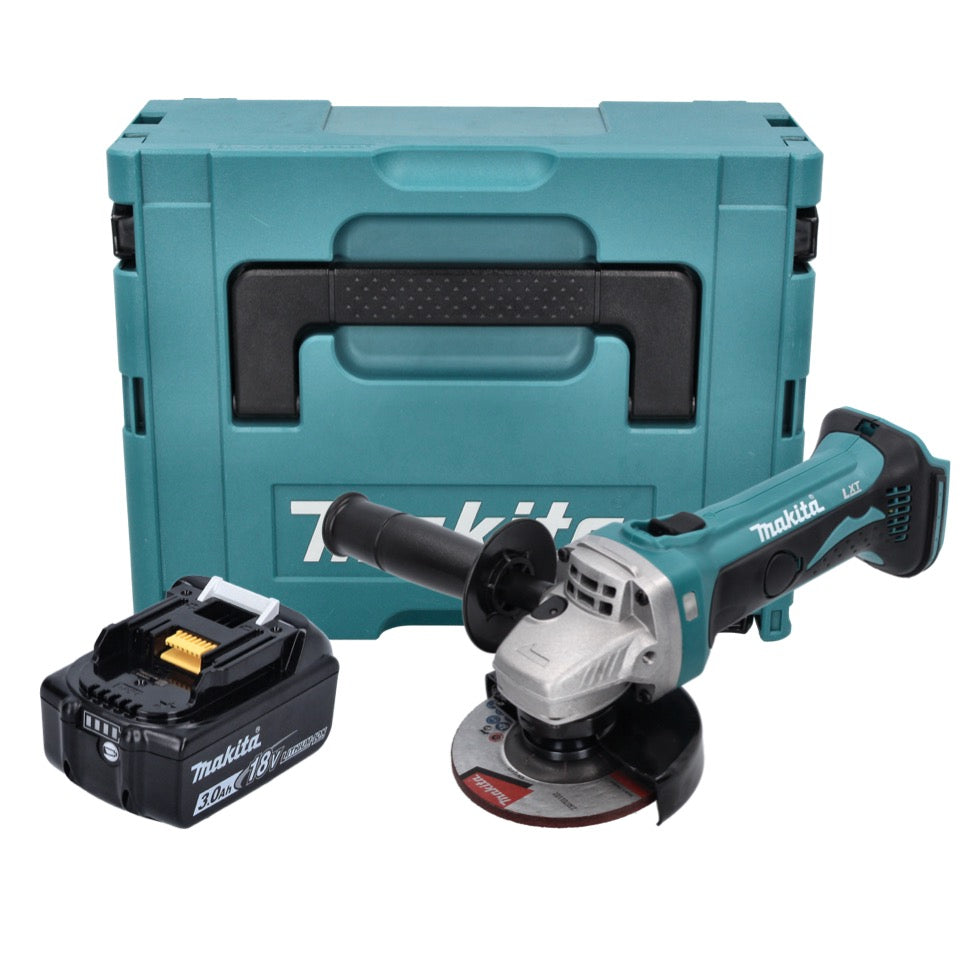 Makita DGA 452 F1J Akku Winkelschleifer 18 V 115 mm + 1x Akku 3,0 Ah + Makpac - ohne Ladegerät