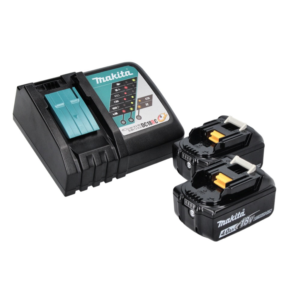 Meuleuse d'angle sur batterie Makita DGA 452 RM 18 V 115 mm + 2x batteries 4,0 Ah + chargeur