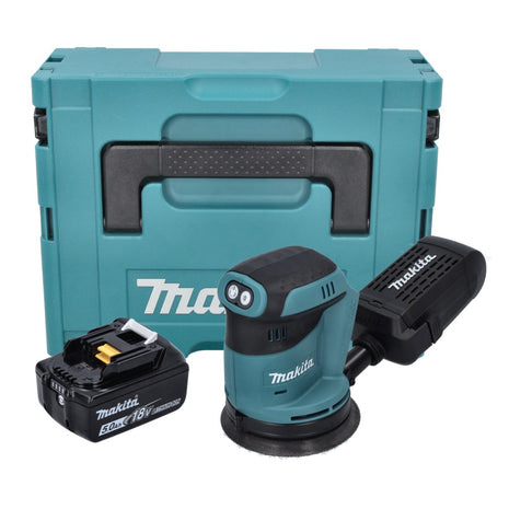 Makita DBO 180 G1J Akku Exzenterschleifer 18 V 125 mm + 1x Akku 6,0 Ah + Makpac - ohne Ladegerät - Toolbrothers