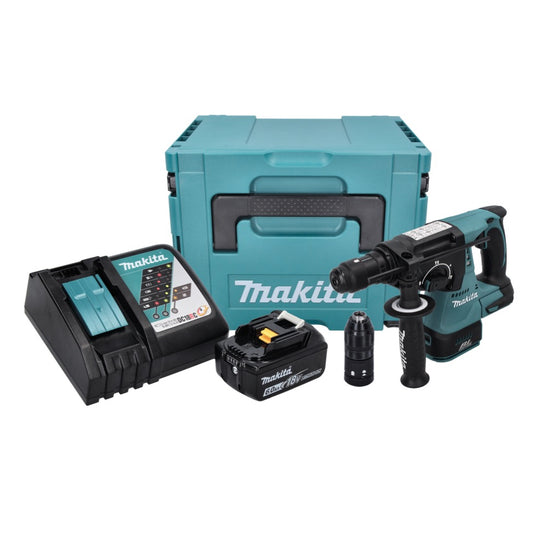 Makita DHR 243 RG1J marteau perforateur sans fil 18 V 2,0 J SDS plus sans balai + 1x batterie 6,0 Ah + chargeur + Makpac