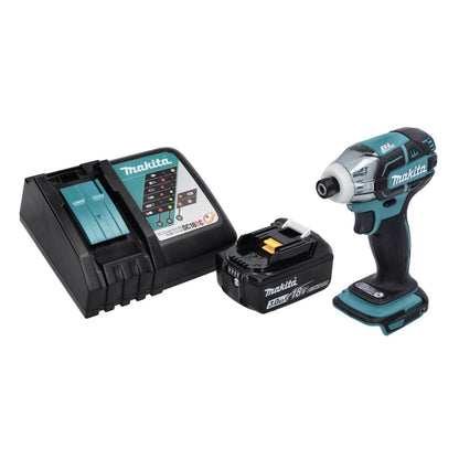 Makita DTS 141 RF1 Akku Impulsschrauber 18 V 40 Nm 1/4" Brushless + 1x Akku 3,0 Ah + Ladegerät