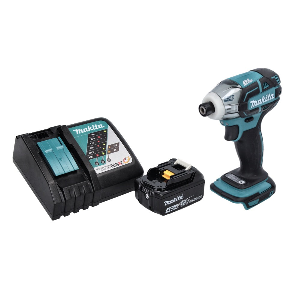 Makita DTS 141 RM1 visseuse à impulsion sans fil 18 V 40 Nm 1/4" sans balai + 1x batterie 4,0 Ah + chargeur