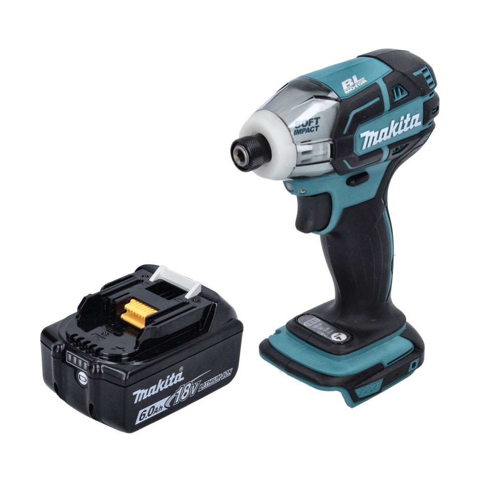 Visseuse à impulsion sans fil Makita DTS 141 G1 18 V 40 Nm 1/4" sans balais + 1x batterie 6,0 Ah - sans chargeur