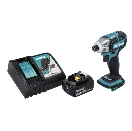 Makita DTS 141 RG1 visseuse à impulsion sans fil 18 V 40 Nm 1/4" sans balai + 1x batterie 6,0 Ah + chargeur