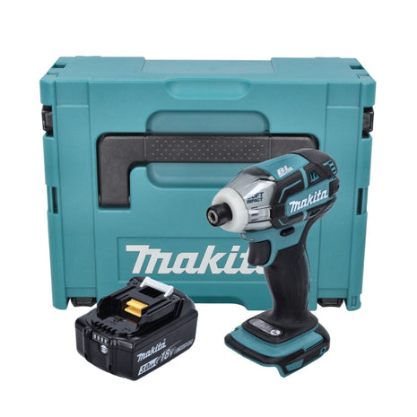 Visseuse à impulsion sans fil Makita DTS 141 F1J 18 V 40 Nm 1/4" sans balais + 1x batterie 3,0 Ah + Makpac - sans chargeur