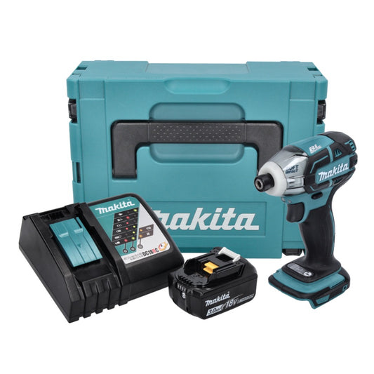 Makita DTS 141 RF1J Akku Impulsschrauber 18 V 40 Nm 1/4" Brushless + 1x Akku 3,0 Ah + Ladegerät + Makpac