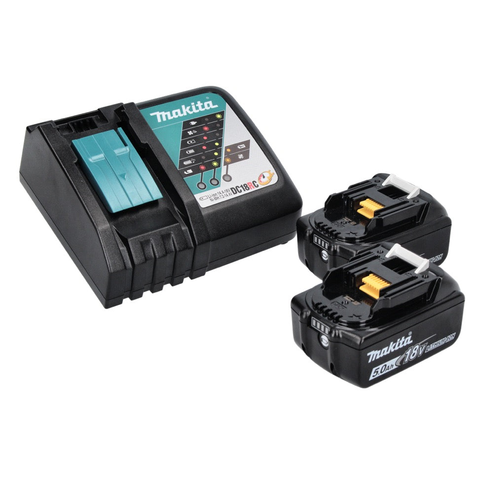 Visseuse à impulsion sans fil Makita DTS 141 RTJ 18 V 40 Nm 1/4" sans balai + 2x batteries 5,0 Ah + chargeur + Makpac