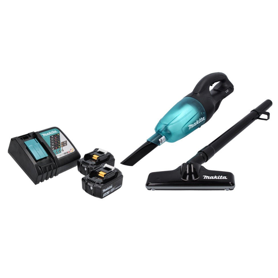 Makita DCL 180 RF B aspirateur à batterie 18 V noir + 2x batteries 3,0 Ah + chargeur