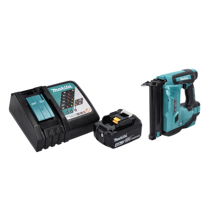 Makita DBN 500 RM1 Cloueur à tête d'emballage avec batterie 18 V 15-50 mm + 1x batterie 4,0 Ah + chargeur