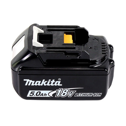 Makita DBN 500 T1 Cloueur à tête d'emballage avec batterie 18 V 15-50 mm + 1x batterie 5,0 Ah - sans chargeur