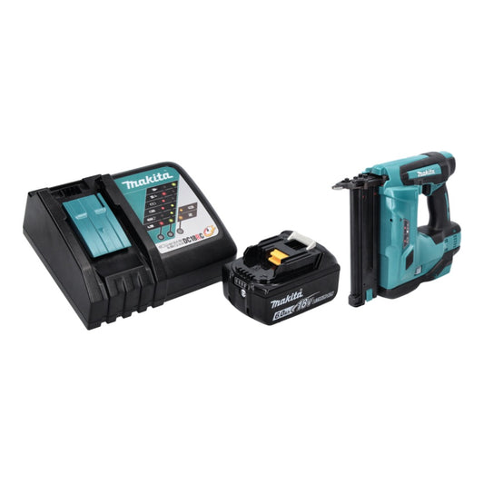 Makita DBN 500 RG1 Akku Stauchkopfnagler 18 V 15-50 mm + 1x Akku 6,0 Ah + Ladegerät