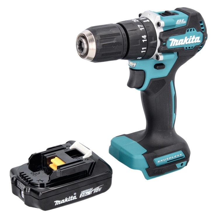 Makita DHP 487 A1 perceuse à percussion sans fil 18 V 40 Nm sans balai + 1x batterie 2,0 Ah - sans chargeur