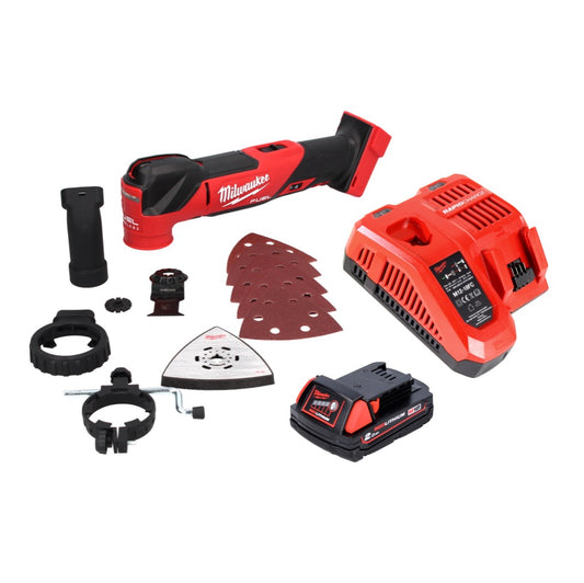 Milwaukee M18 FMT-201 FC Akku Multitool 18 V Brushless + 1x Akku 2,0 Ah + Ladegerät